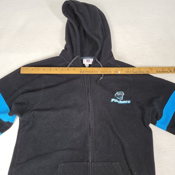 Carolina Panthers Jacket Size Medium NFL Football 1/4 Zip Gray Sweater Pullover - Picture 9 of 16